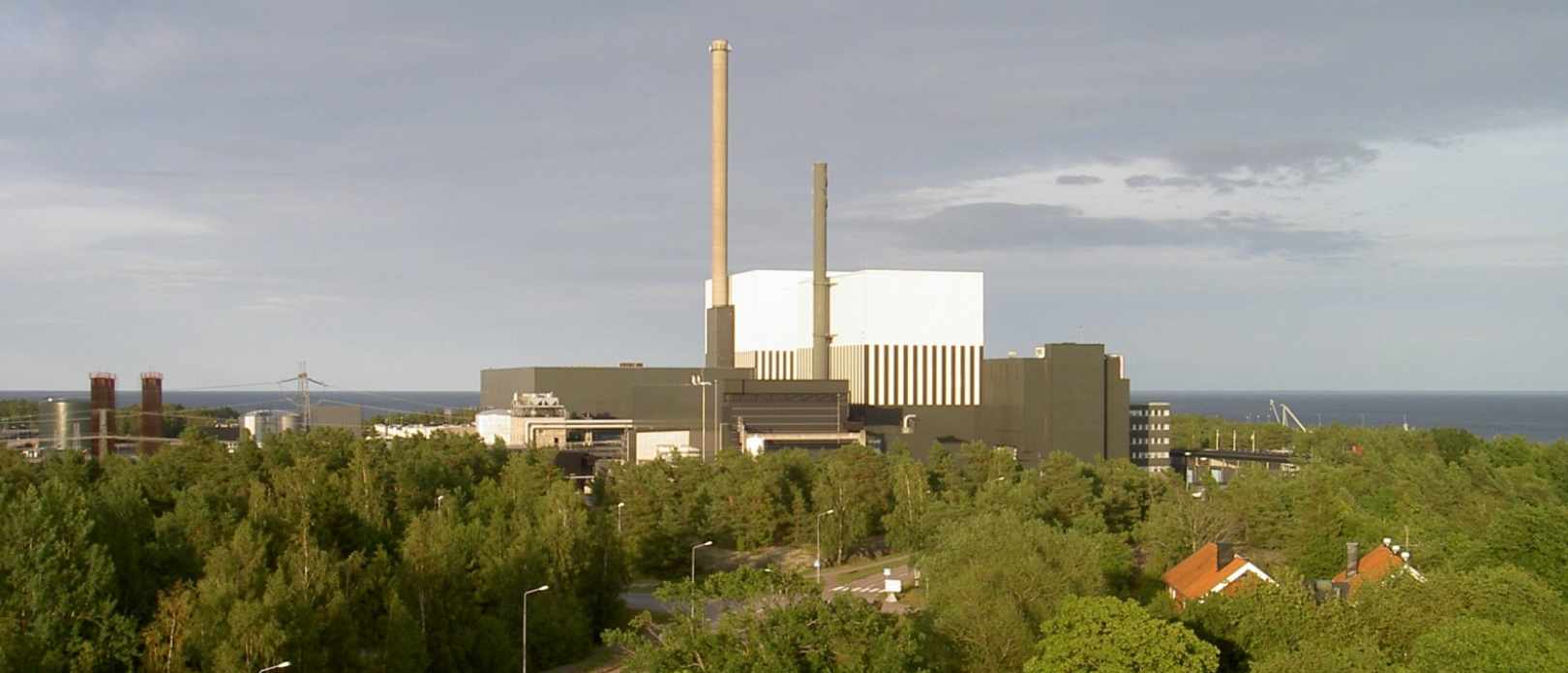Picture of the Oskarshamn nuclear power plant.